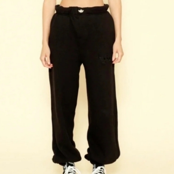 Boys Lie Pants - Boys Lie Black Sweatpants SZ Med